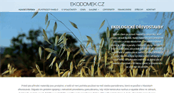 Desktop Screenshot of ekodomek.cz